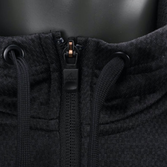 Men's adidas Team Issue Fleece Full Zip Hoodie - Picture 3 of 8